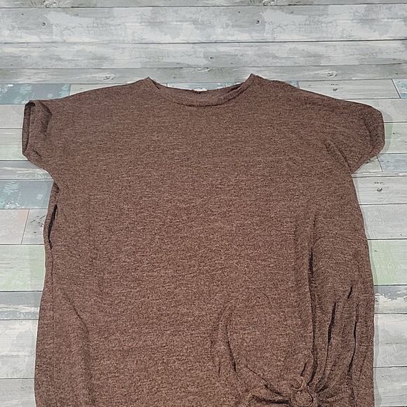 Ee:some Brown Flowy Dress sz Large - Picture 2 of 5